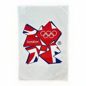 🏅🇬🇧 NEW 2012 London Olympics Tea Towel Union Jack Logo Official Cotton